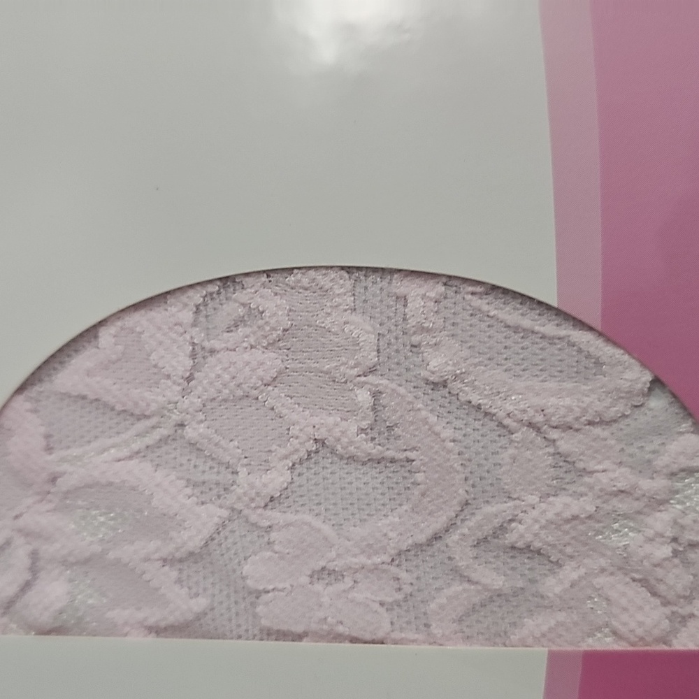 Two Tone Wide Lace Top Fishnet Thigh Hi - Picture 3 of 5